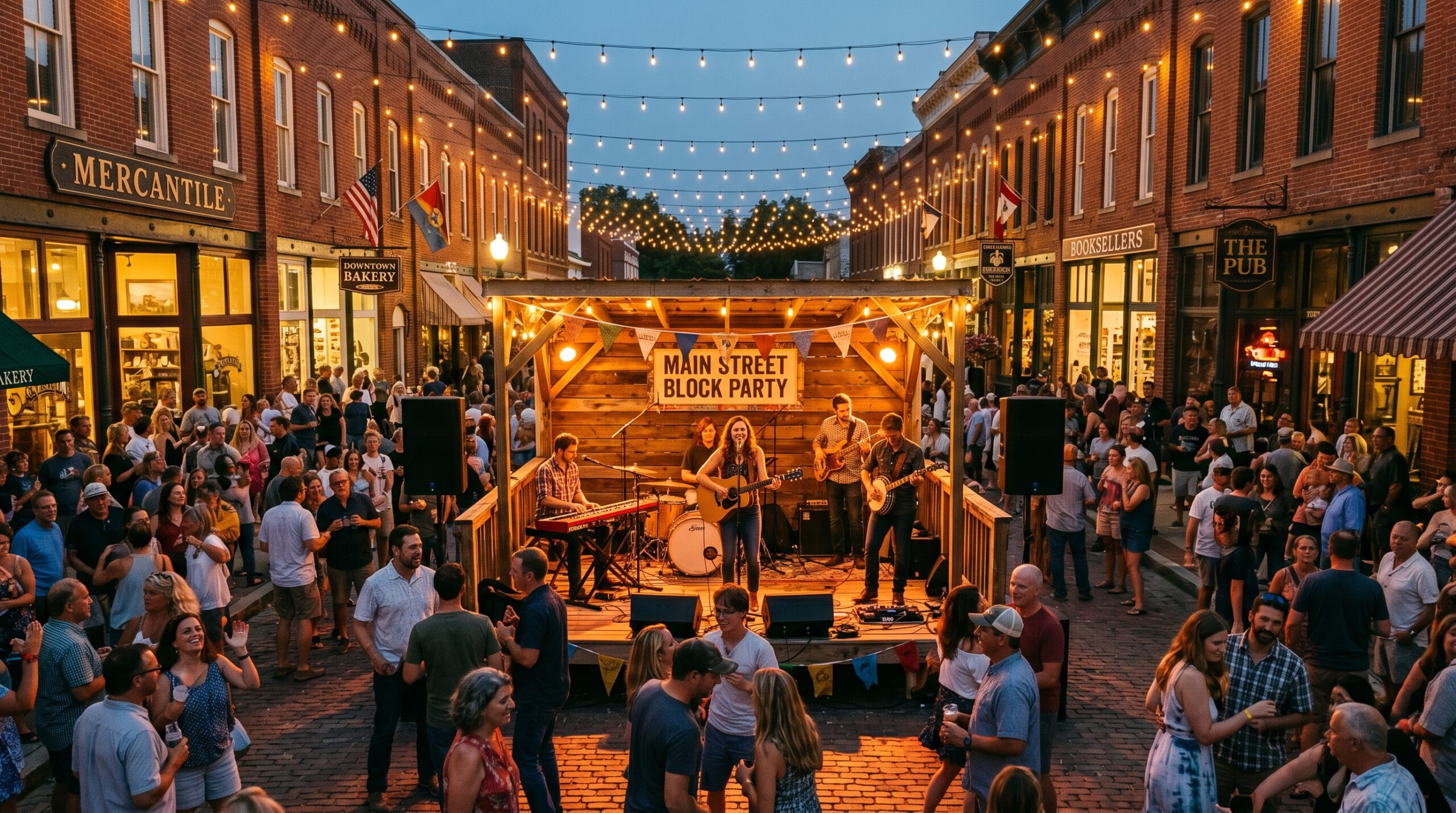 First Friday street festival in downtown Columbia, TN